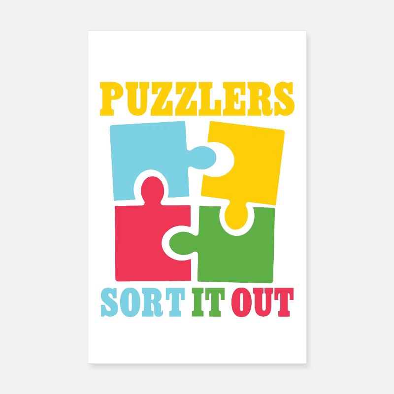 Puzzlers sort it out Poster 20x30 cm