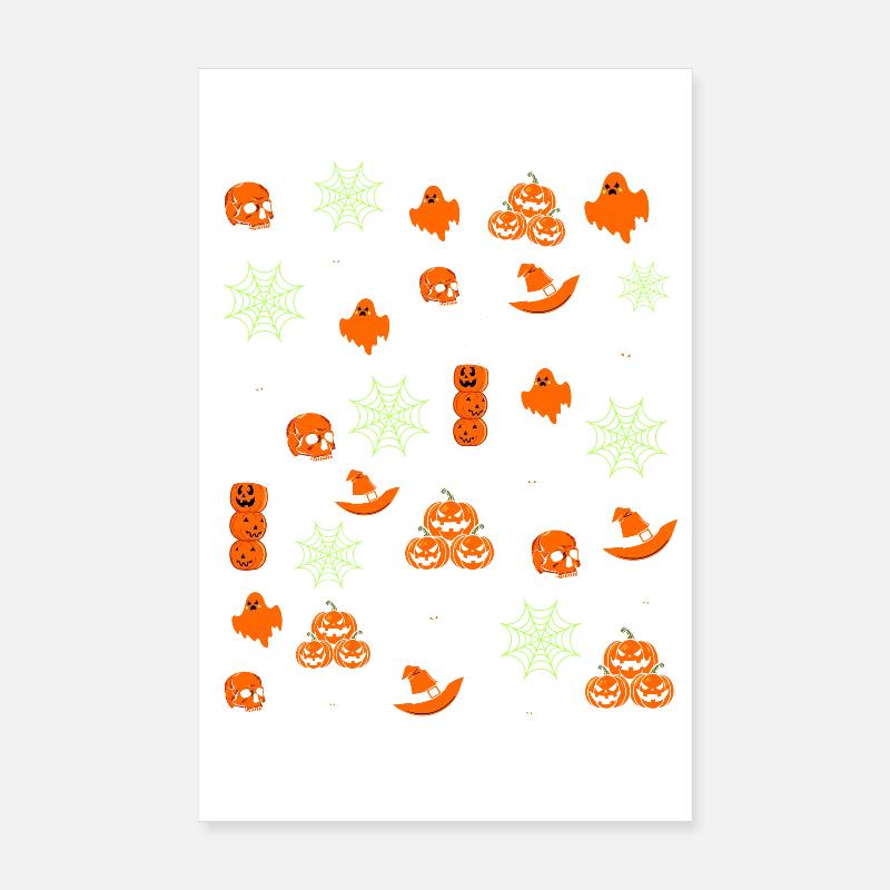Halloween Patterns Poster 8" x 12" (20x30 cm)