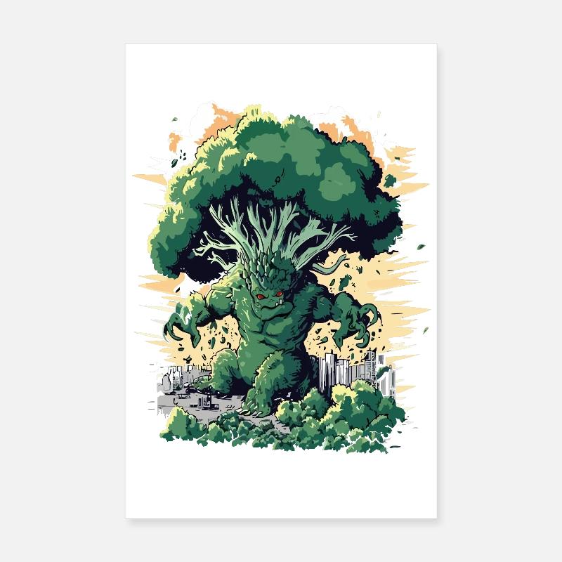 Brocoli géant Monster Brocoli Poster 20 x 30 cm