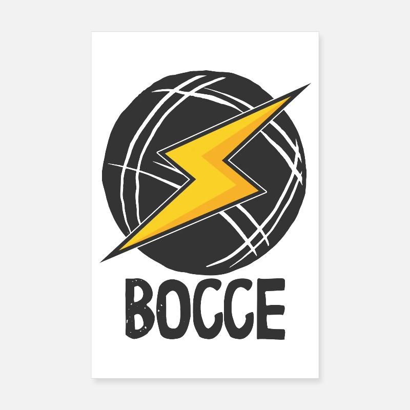 Bocce Spruch Bocce Ball mit Jack Bocci Game Bocce Poster 20x30 cm