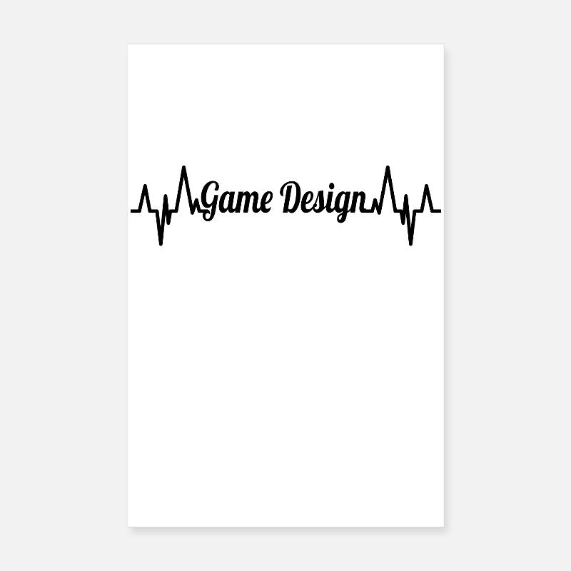 Game Design ECG Poster 8" x 12" (20x30 cm)