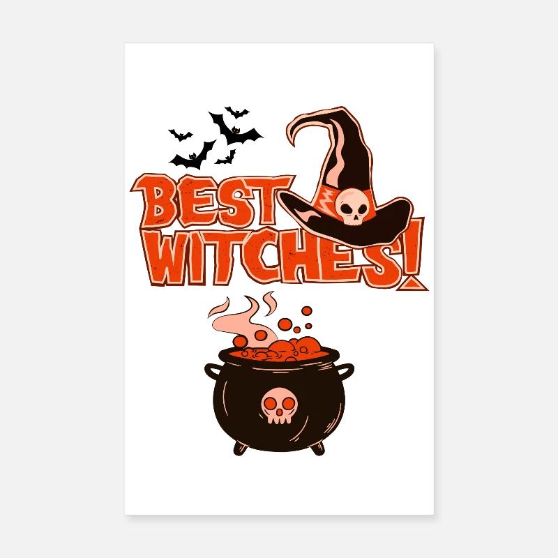 Die besten Halloween-Hexen Poster 20x30 cm