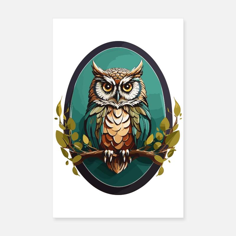 Eule Poster 20x30 cm