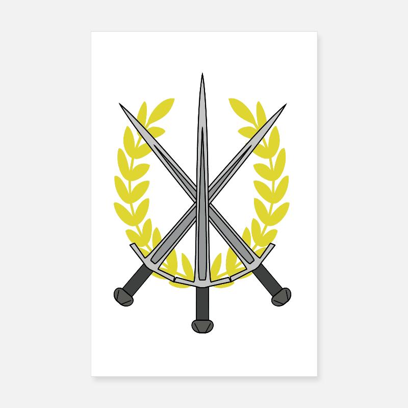 Bataille À L’épée Combat Épéiste Victor Odin Poster 20 x 30 cm