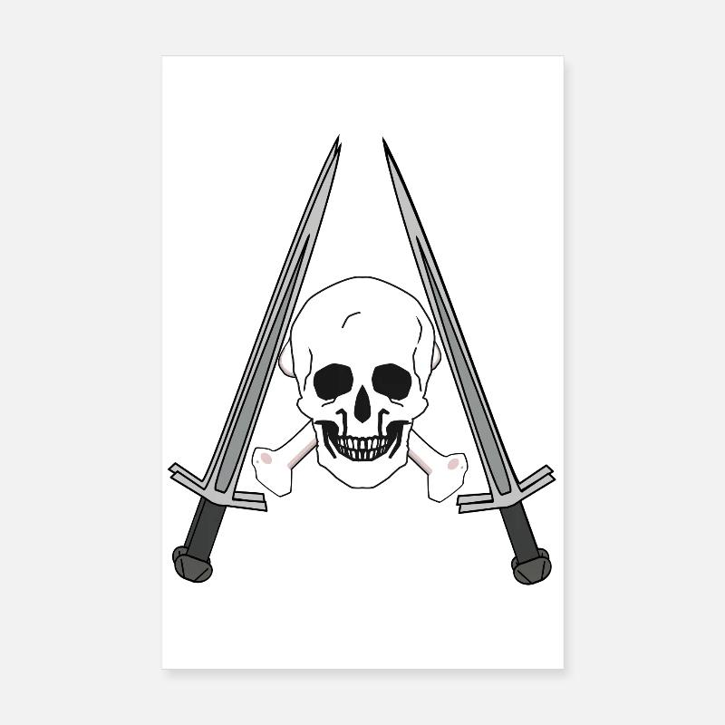 Héros, Guerriers, Épéistes, Médiéval, Combat Poster 20 x 30 cm