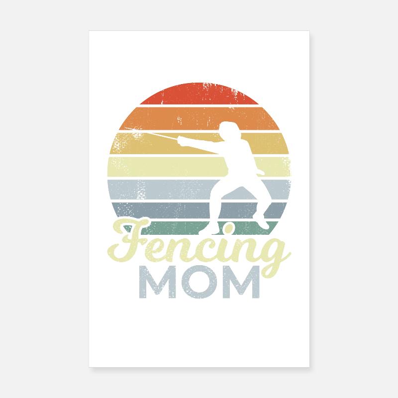 Mère de l’escrimeur Poster 20 x 30 cm
