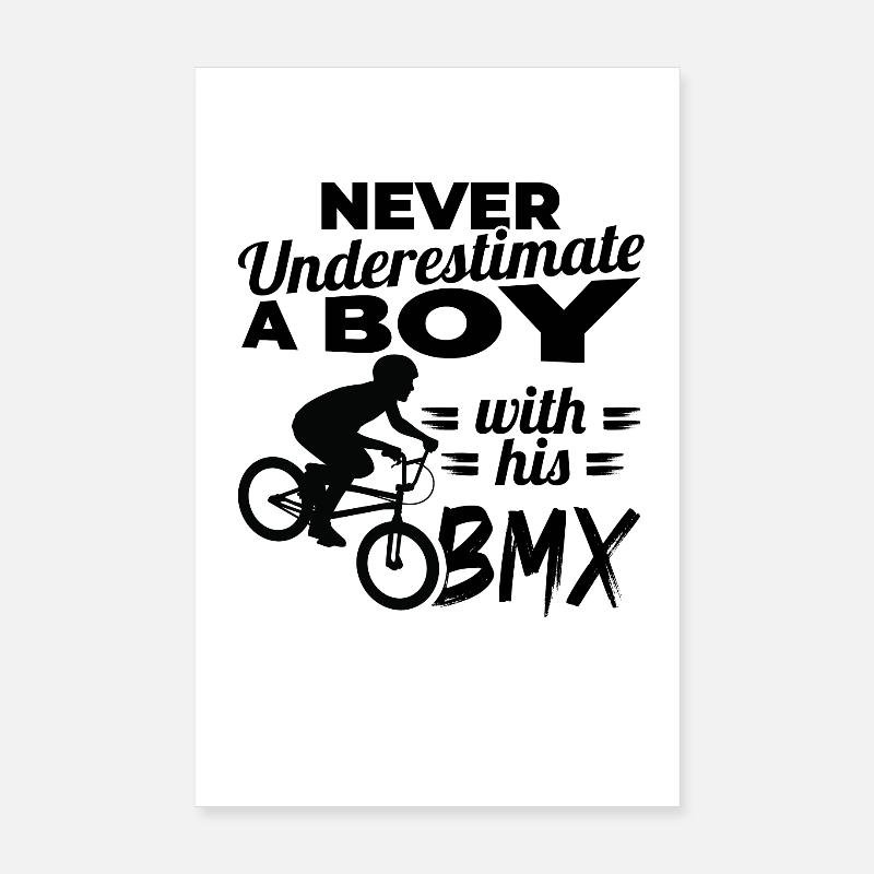 BMX Boy Poster 8" x 12" (20x30 cm)