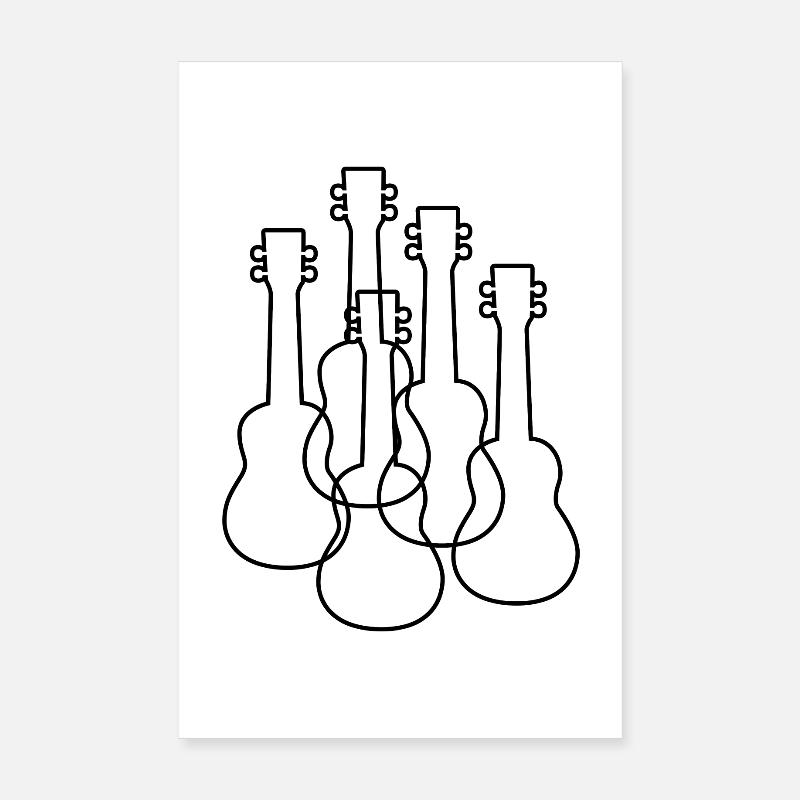 Ukulelen Poster 20x30 cm