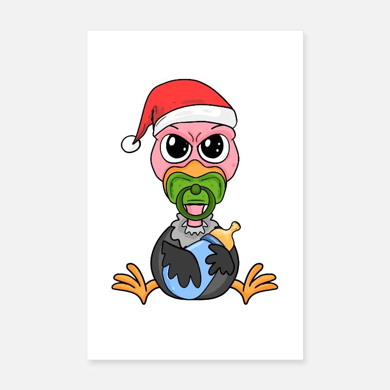 Vautour bébé Noël Poster 20 x 30 cm