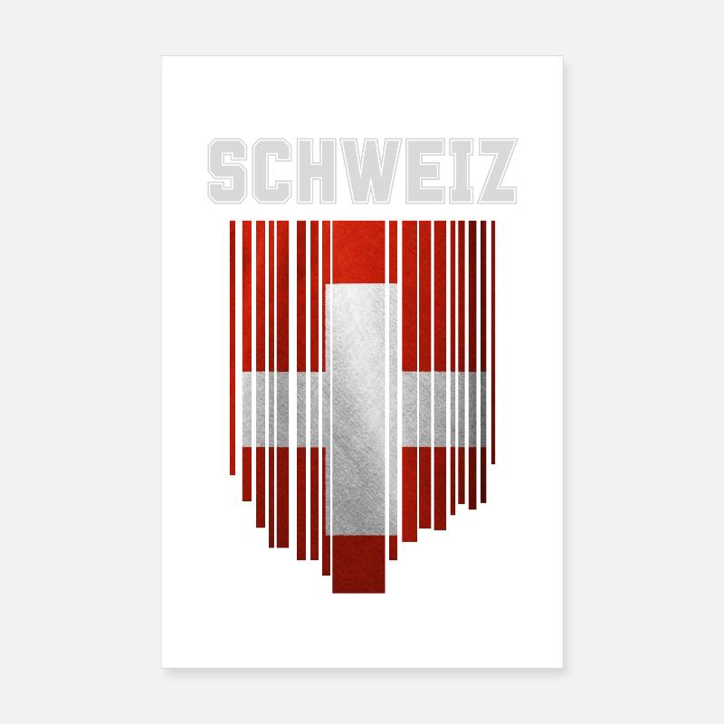 Flagge der Schweiz, Schweizer Stolz Poster 20x30 cm