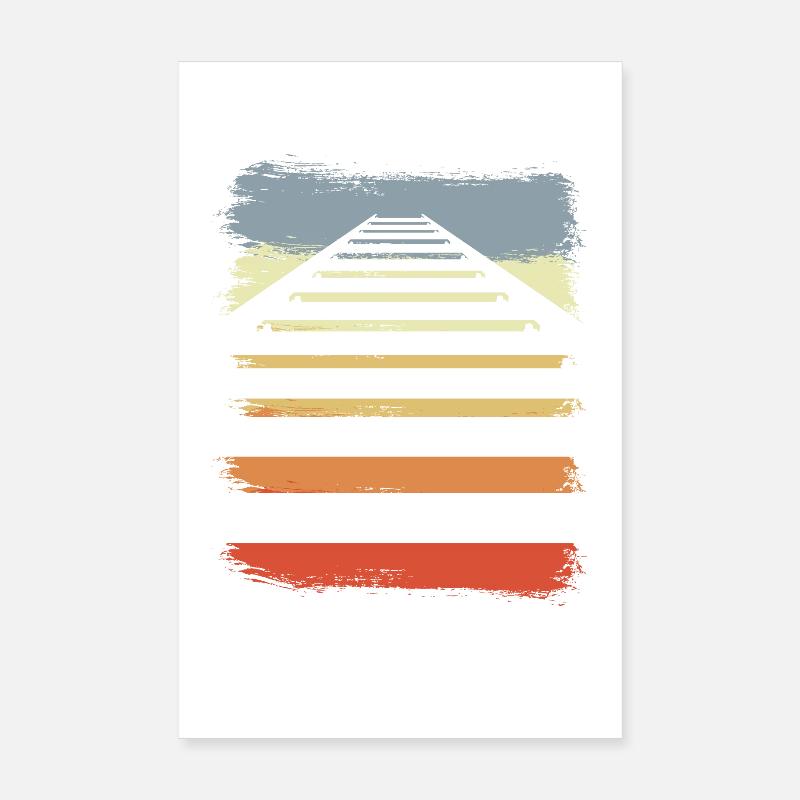 Voies ferrées Poster 20 x 30 cm