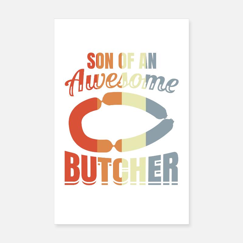 Metzger Sohn Poster 20x30 cm
