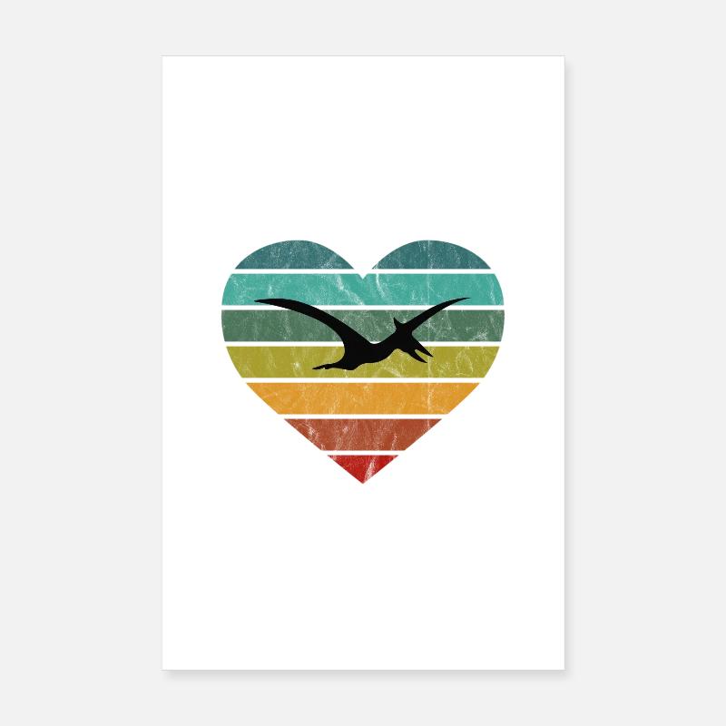 Pteranodon Pterodactylus Dino Kinder Dinosaurier Poster 20x30 cm