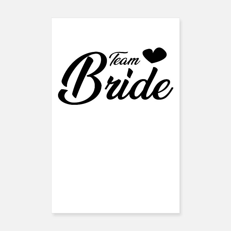 Mariée d’équipe Poster 20 x 30 cm
