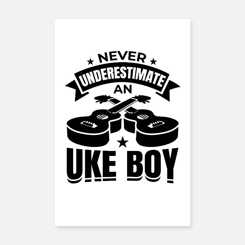 Ukulele Boy Poster 8" x 12" (20x30 cm)