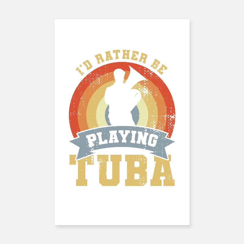 Citation de tuba Poster 20 x 30 cm
