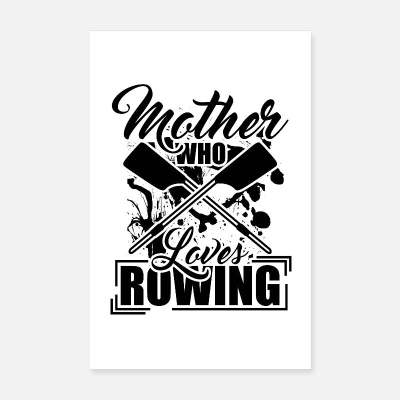 Rudersport Mutter Poster 20x30 cm