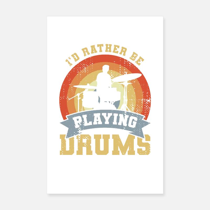 Drummer Spruch Poster 20x30 cm