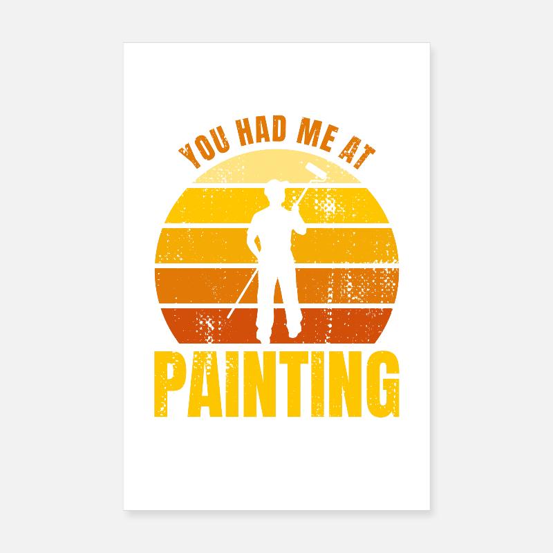Painter Joke Poster 8" x 12" (20x30 cm)
