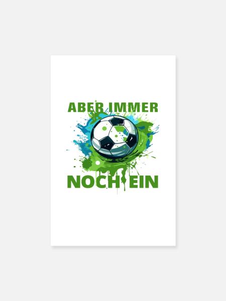 39 Geburtstag Fußballspieler Fußballer Fußball - Poster 20x30 cm - Weiß - Vorne