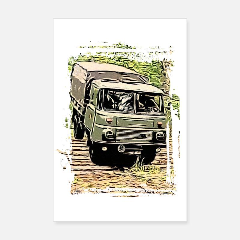 Robur LO 2002 - Poster 20x30 cm - Weiß