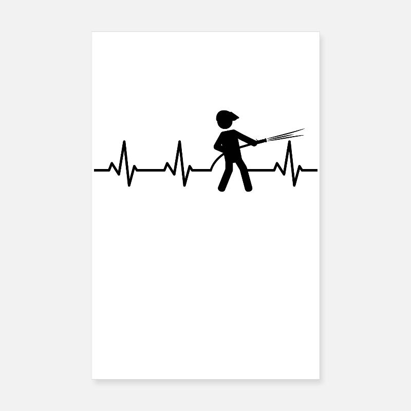 Fire Brigade Pulse Rate Poster 8" x 12" (20x30 cm)