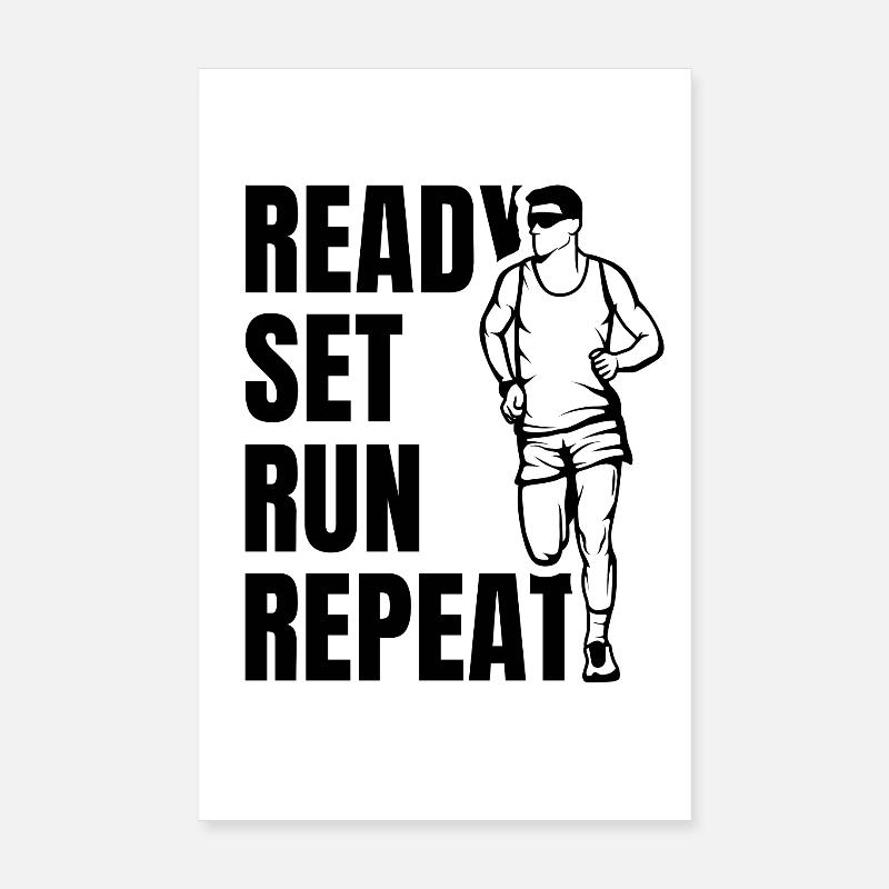 Citation de coureur Poster 20 x 30 cm