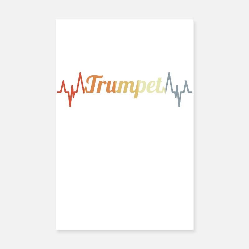 Trumpet palpitations Poster 8" x 12" (20x30 cm)