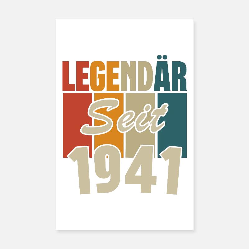 Legendär seit 1941 Poster 20x30 cm