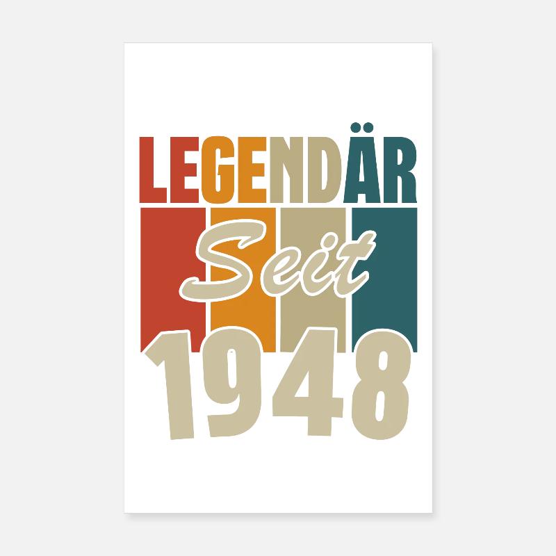 Legendär seit 1948 Poster 20x30 cm