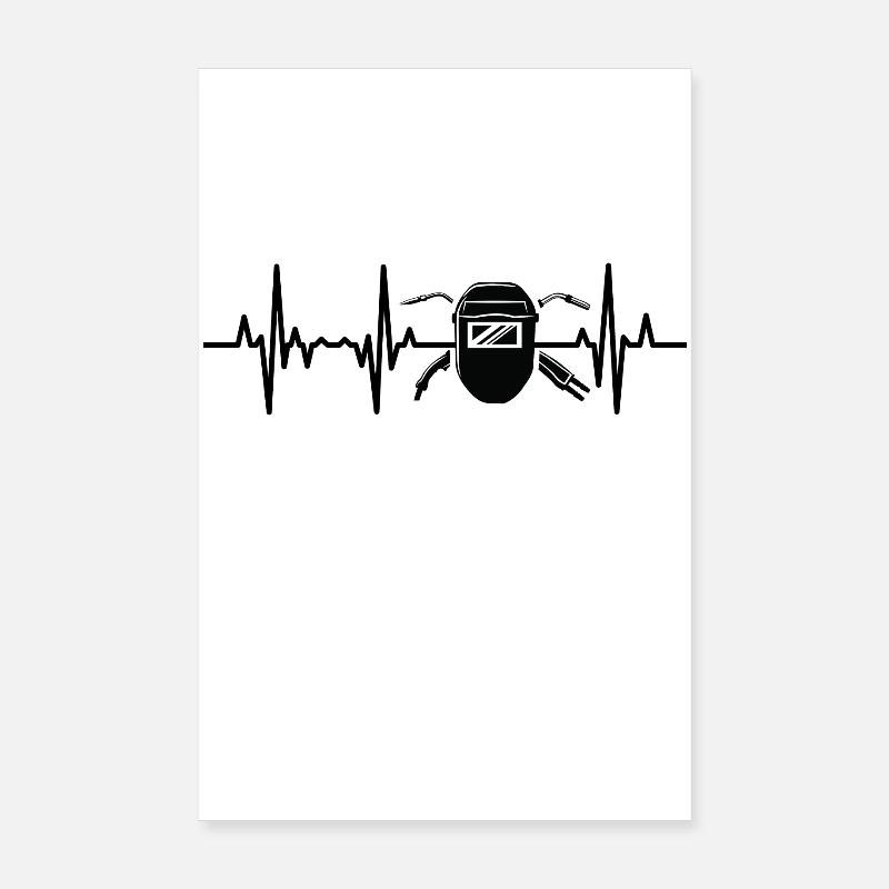 Schweißgerät EKG Poster 20x30 cm