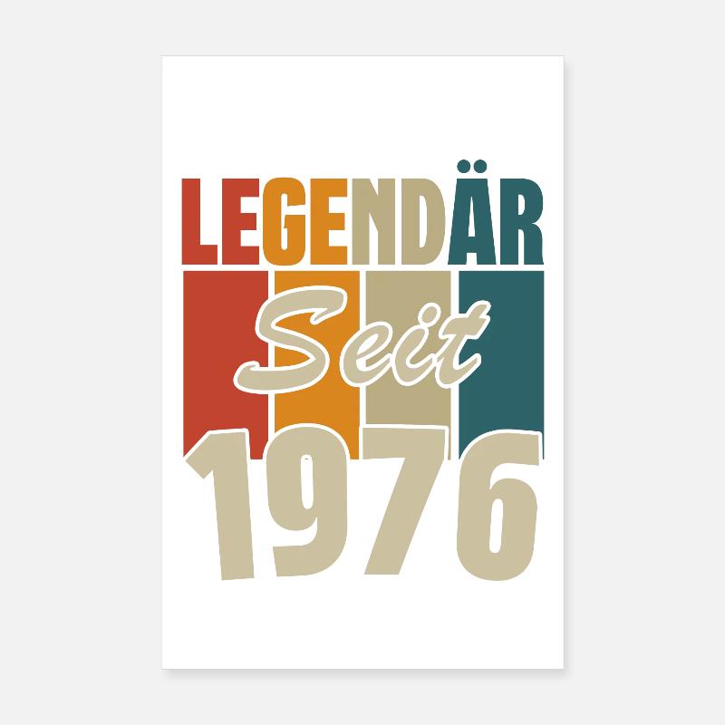 Legendär seit 1976 Poster 20x30 cm