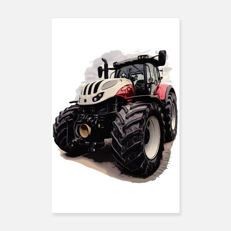 Steyr Tractor Poster 8" x 12" (20x30 cm)