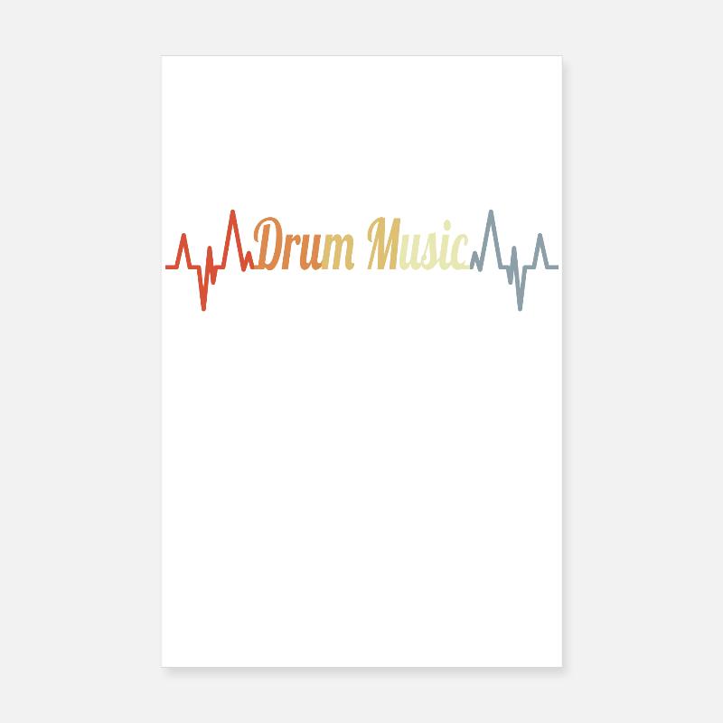 Palpitations cardiaques du batteur Poster 20 x 30 cm