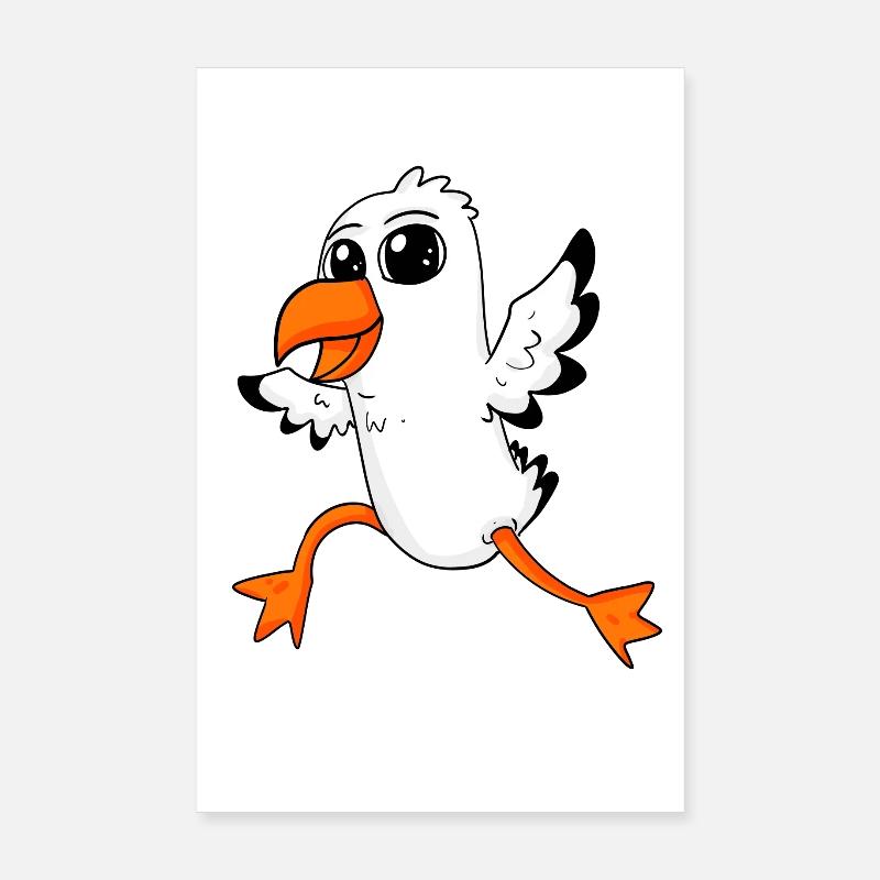 Möwe Vogel Nordsee Poster 20x30 cm
