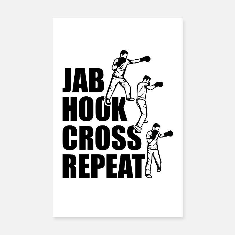 Techniques de boxe Poster 20 x 30 cm