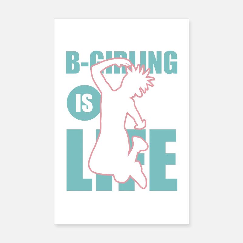 Breakdance Mädchen Poster 20x30 cm
