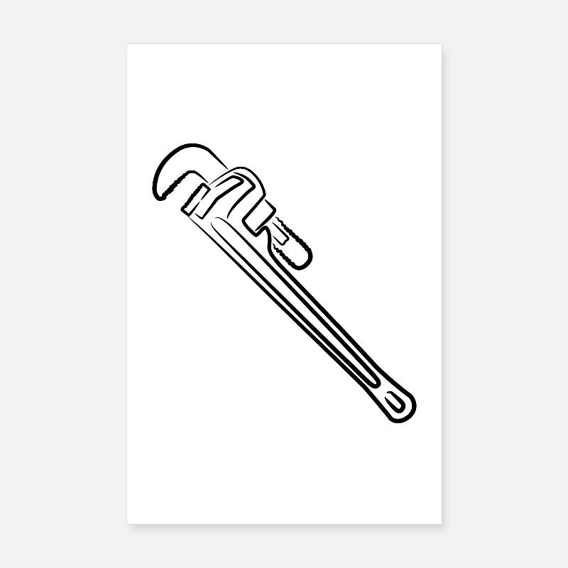 Clé à pipe Poster 20 x 30 cm