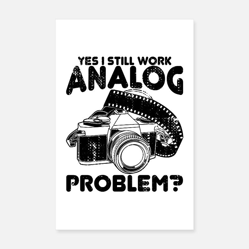 Ja ich arbeite noch analog Poster 20x30 cm