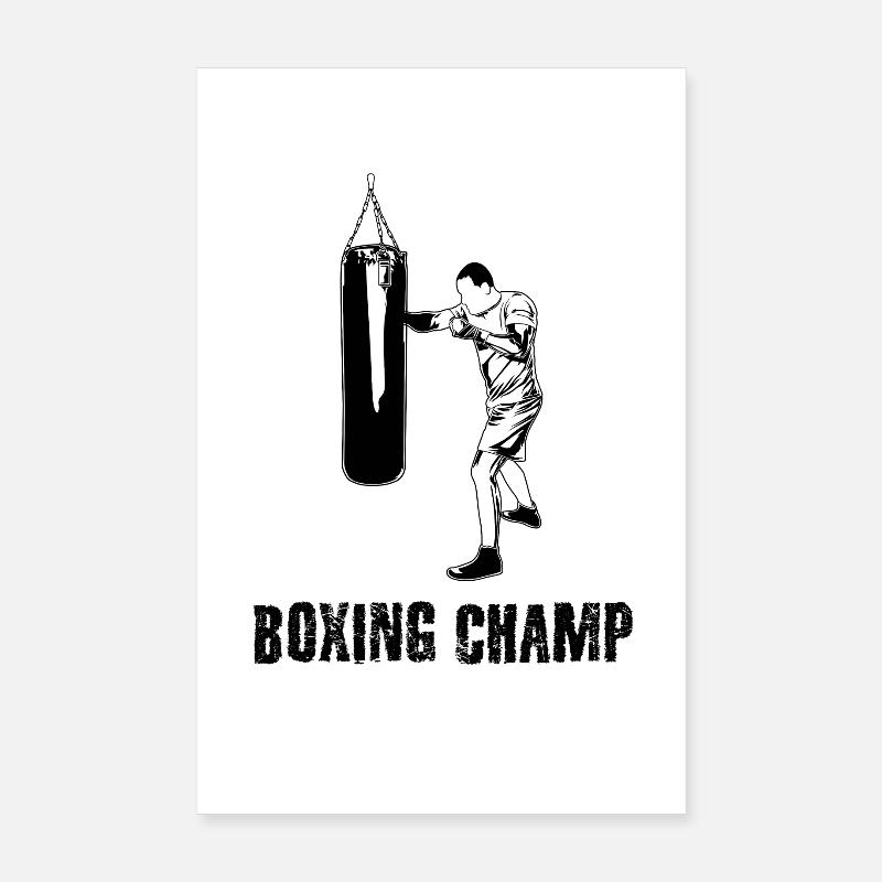 Boxer Motivation Poster 8" x 12" (20x30 cm)