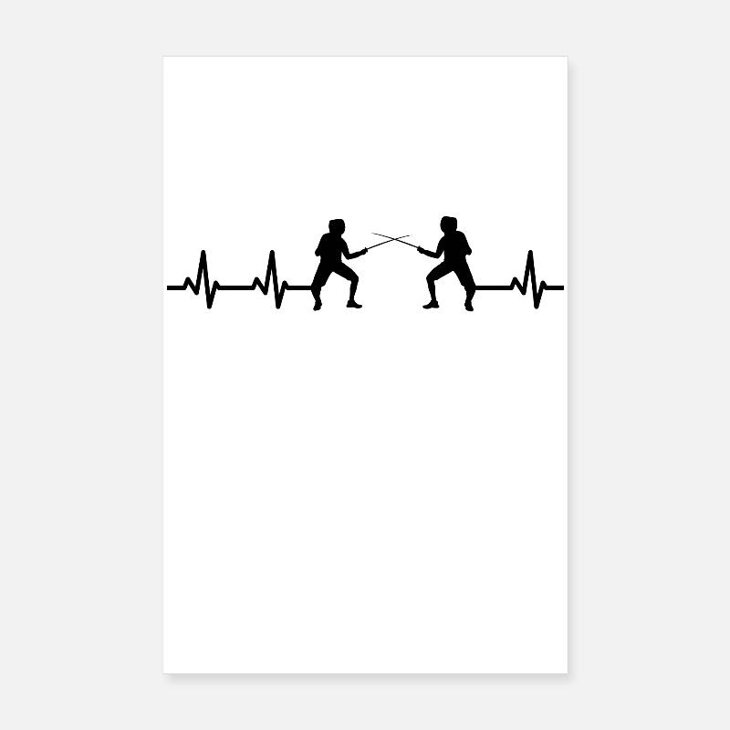 Fechter Herzlinie Poster 20x30 cm