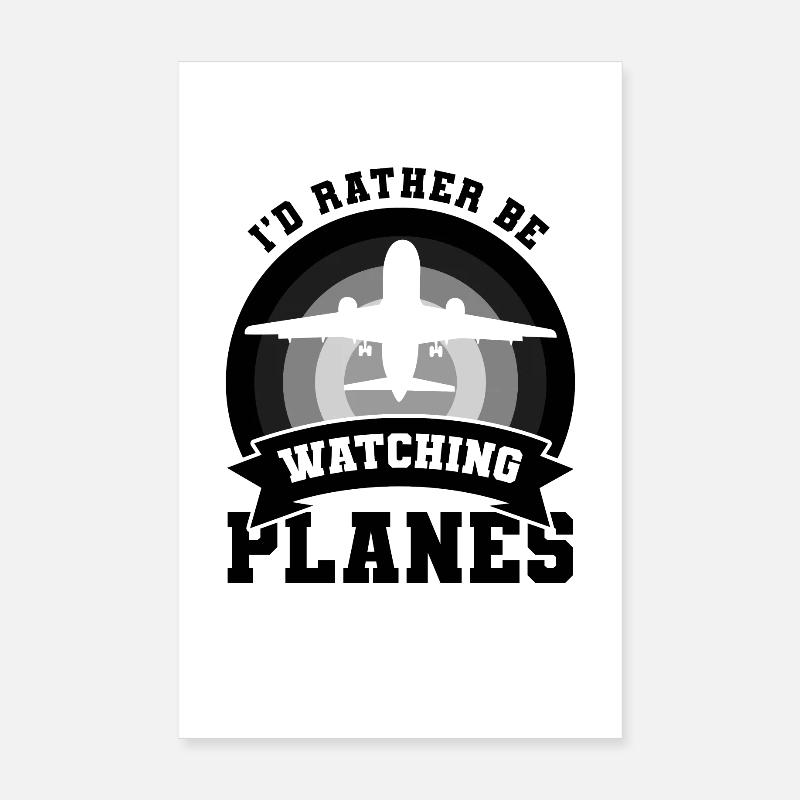 Funny Airplane Quote Poster 8" x 12" (20x30 cm)