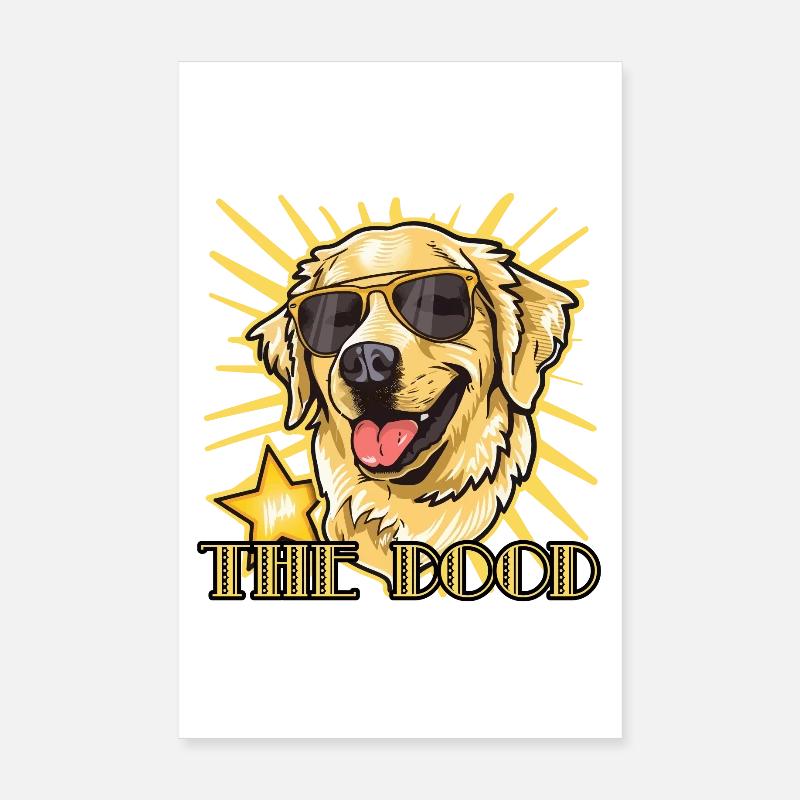 The Dood - Poster 20x30 cm - Weiß