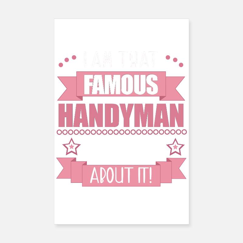 Artisane Profession Dames Cadeau Poster 20 x 30 cm