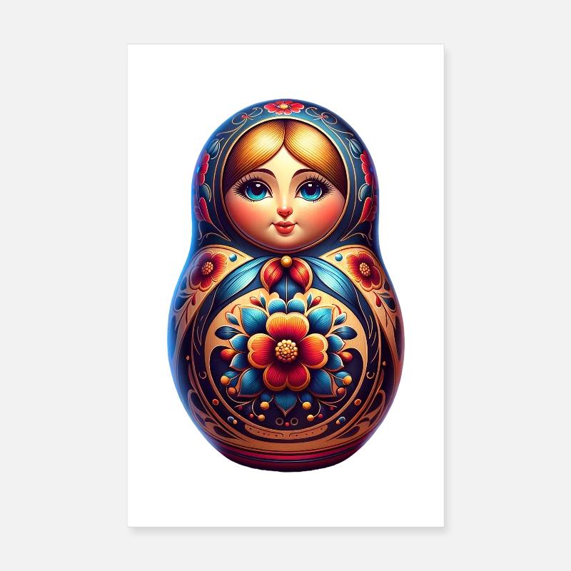 Russe Khokhloma Russie Russe Russe Poster 20 x 30 cm