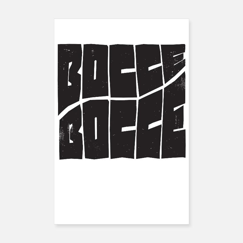Bocce Spruch Bocce Ball mit Jack Bocci Game Bocce Poster 20x30 cm