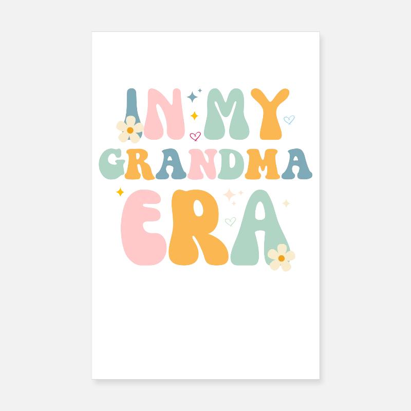 In meiner Oma-Ära - Grooviger Muttertag Poster 20x30 cm