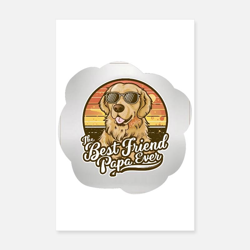 Ultimatives Freundschafts-Hunde-Design Poster 20x30 cm