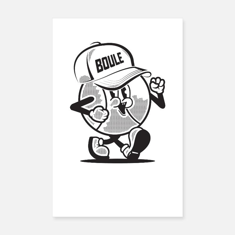 Boule de pétanque pour le Boule de pétanque Cap Boule Poster 20 x 30 cm