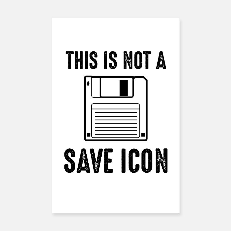 Blague sur l’ordinateur Poster 20 x 30 cm